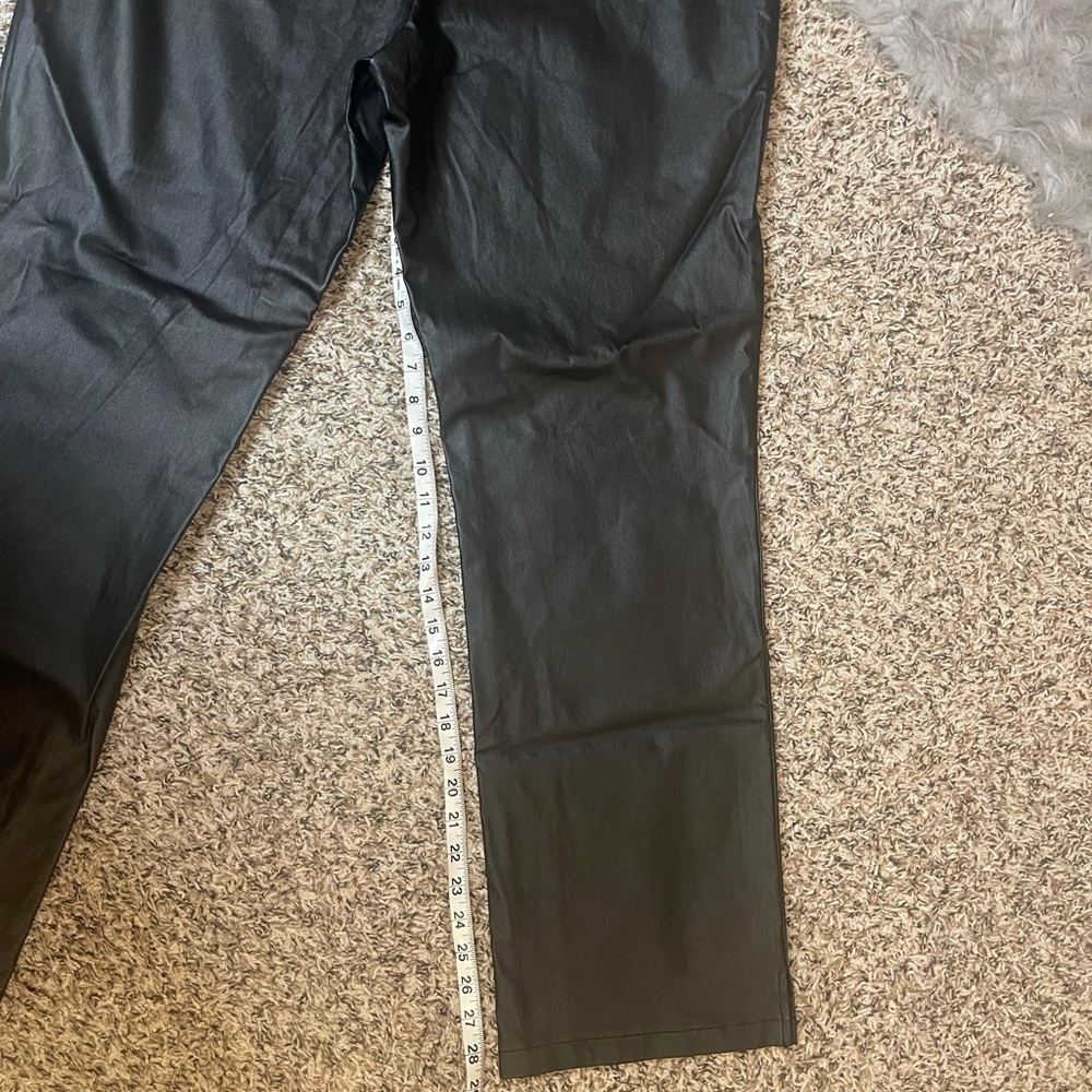 New York & Company Black Faux Leather Leggings Women’s Size XXL 2X New With Tags - Picture 13 of 13